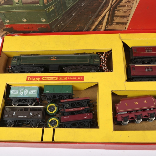 114 - TRI-ANG - a Vintage RS36 model railway set, boxed