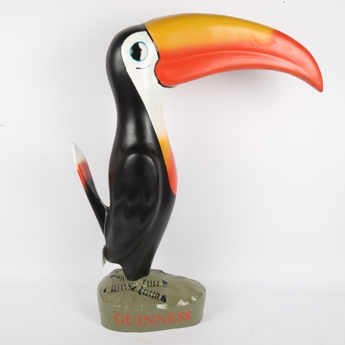 126 - A large modern Guinness Toucan advertising figure, hand painted plaster, height 65cm