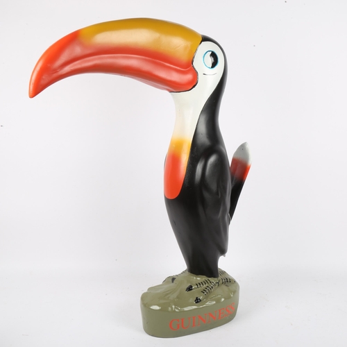 126 - A large modern Guinness Toucan advertising figure, hand painted plaster, height 65cm