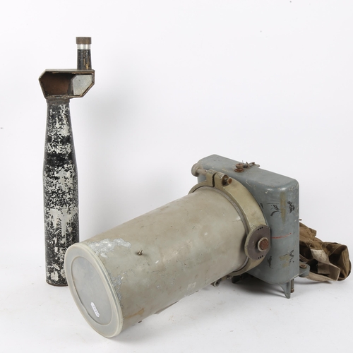 168 - A Second World War Period Spitfire reconnaissance camera body, cone 14