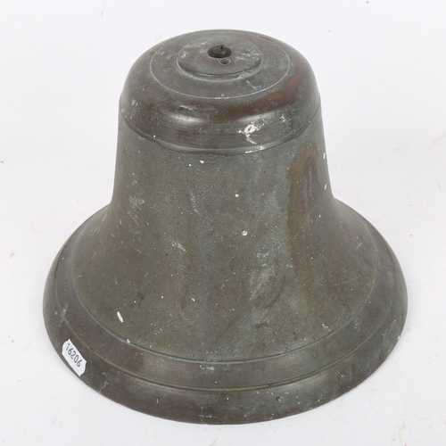 214 - A bronze bell, height 17cm