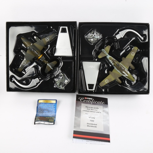 37 - CORGI - 2 x The Aviation Archive Limited Edition 1:72 diecast model planes, comprising AA35708 Me262... 