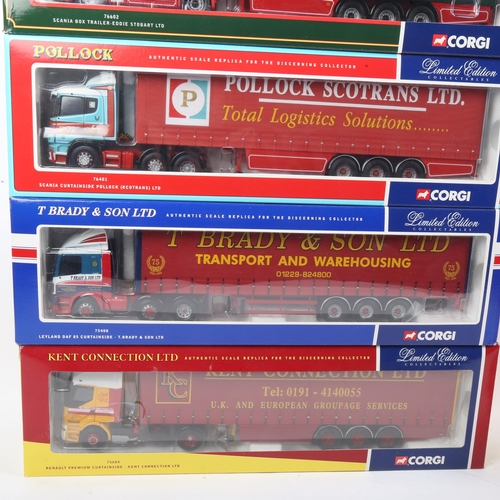 65 - CORGI - 5 x Limited Edition diecast model replica lorries, including Eddie Stobart, Kent Connection ... 