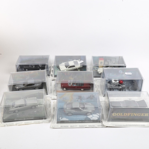 67 - A group of GE Fabbri Limited 007 James Bond model cars, all boxed (18)