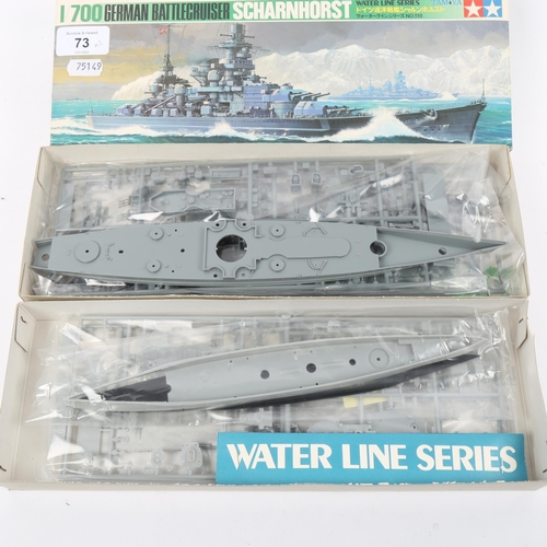 73 - TAMIYA - Waterline Series German Battle Cruiser Scharnhorst no. 118, and FUJIMI - Waterline Series G... 