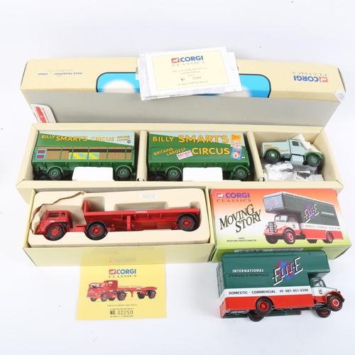 77 - CORGI - 3 x Classics diecast model lorries, comprising BRS Bedford Platform Trailer 22501, Bedford P... 