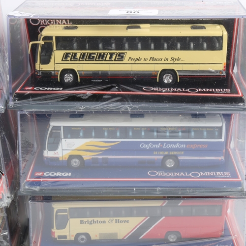 80 - CORGI - 9 x Limited Edition Original Omnibus Company diecast bus models, all boxed (9)