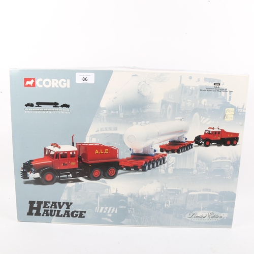 86 - CORGI - a Limited Edition Heavy Haulage A.L.E Scammell Contractor x 2, 31013, boxed