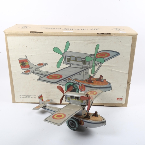 97 - PAYA - a Spanish tinplate clockwork Hidroavion Plus Ultra 1927 Seaplane, boxed