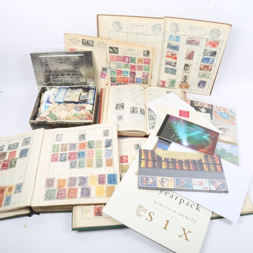 241 - Various Vintage loose world postage stamps and albums