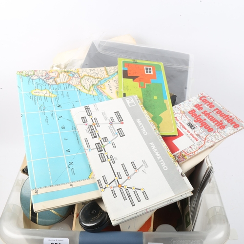 251 - A large quantity of Vintage loose postage stamps, sheets, electric watermark detector etc (boxful)