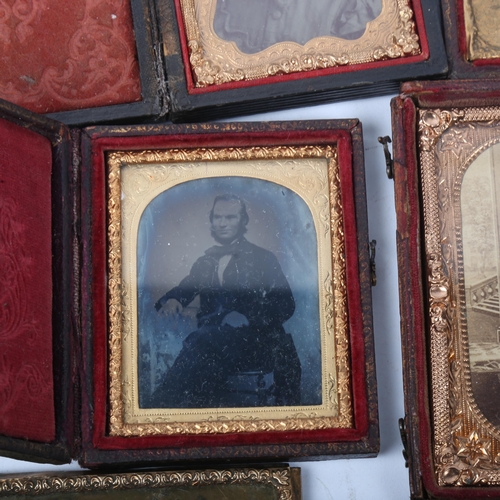 270 - A group of 19th century daguerrotype portraits (6)