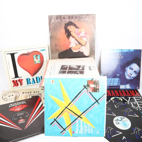 396 - Vinyl LPs and records, including Passion (boxful)