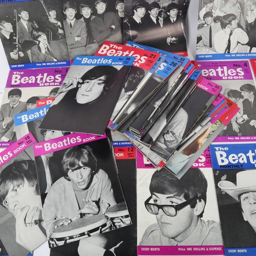 402 - A group of The Beatles Book monthly magazines, 59 consecutive issues from 1963 to 1968