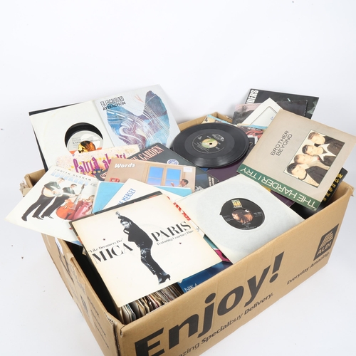 406 - A large quantity of singles and 45s (boxful)