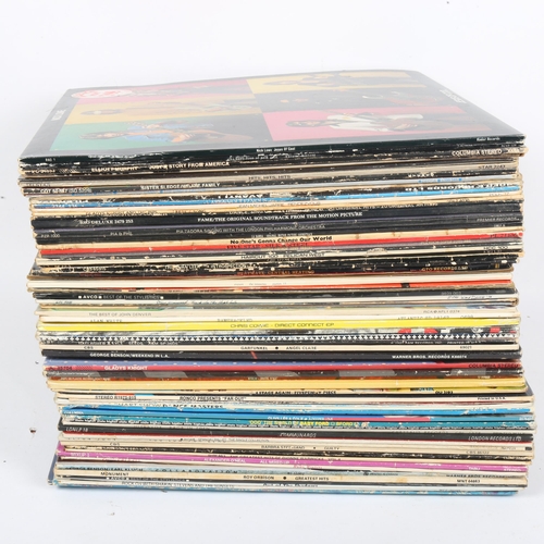 411 - Vinyl LPs and records, including Erasure, Elton John, Billy Joel etc (boxful)