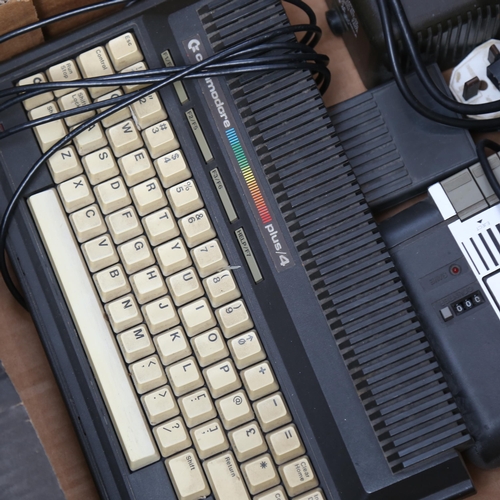 415 - Various Vintage computers and gaming consoles, including Sinclair ZX Spectrum + 2, Commodore Plus 4,... 