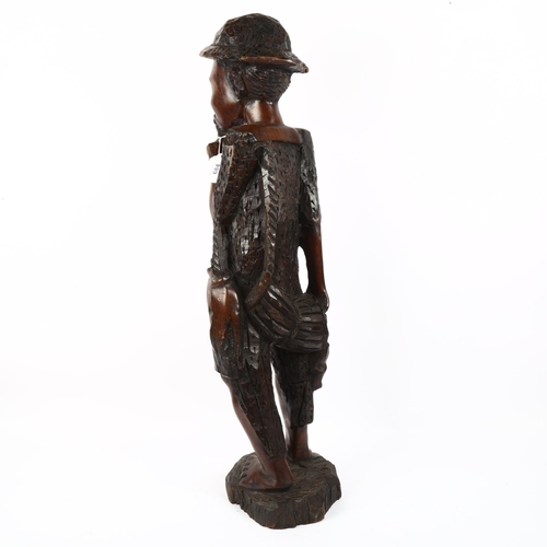 684 - African carved hardwood figure