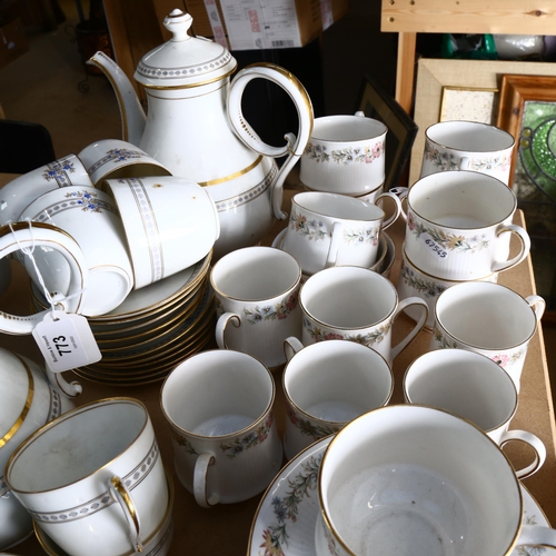 773 - A Continental tea service, including teapot and jug, Paragon Belinda pattern teaware etc