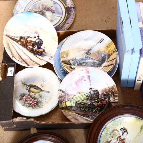 777 - A group of collectors' plates, including railway interest