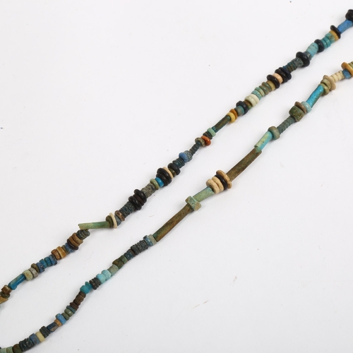 963 - An Egyptian faience bead necklace, length 46cm