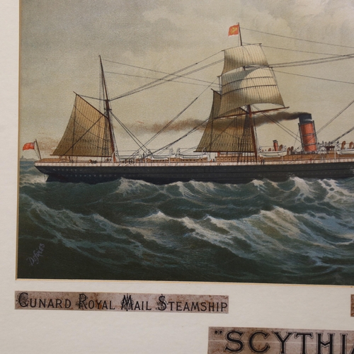 980 - An original Victorian Cunard Royal Mail Steamship 