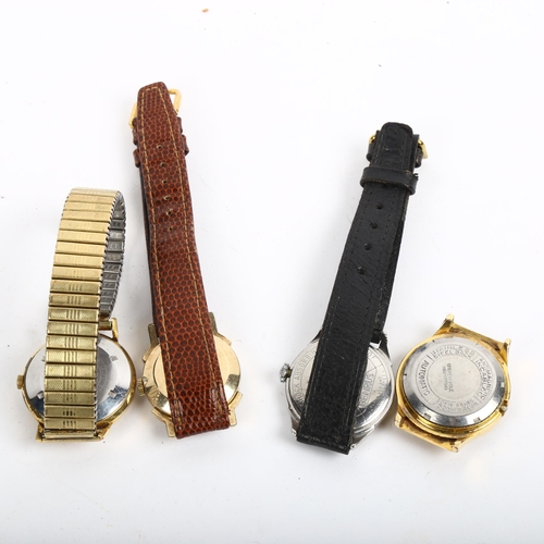 1054 - 4 wristwatches, including Ermano, Continental Geneva etc