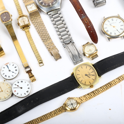 1055 - Various wristwatches and parts