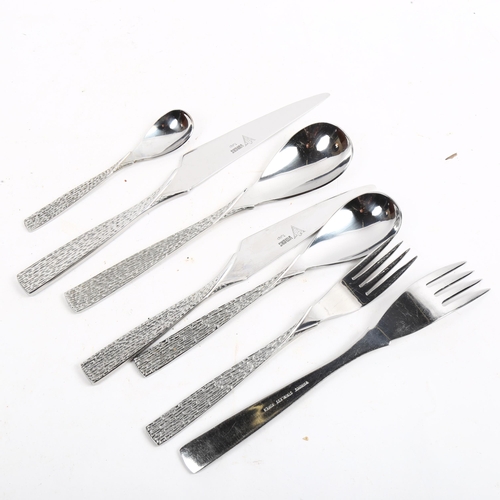 1106 - A canteen of Viners stainless steel tulip pattern cutlery