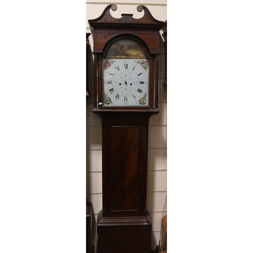 2422 - SMITH OF GLASGOW - a 19th century Scottish mahogany 8-day longcase clock, white dial with Roman nume... 