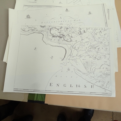 1356 - A reproduction topographical map of the county of Kent in 25 sheets, on a scale of 2