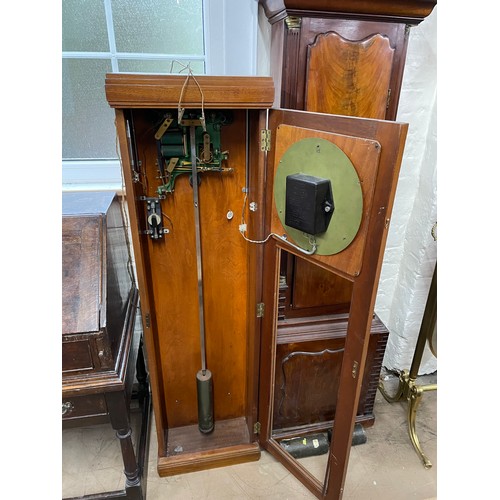 2081 - SYNCHROMATIC ELECTRIC - an early 20th century teak-cased electric slave clock, H135cm