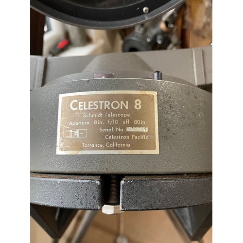 2347 - A Celestron 8 telescope, on tripod stand