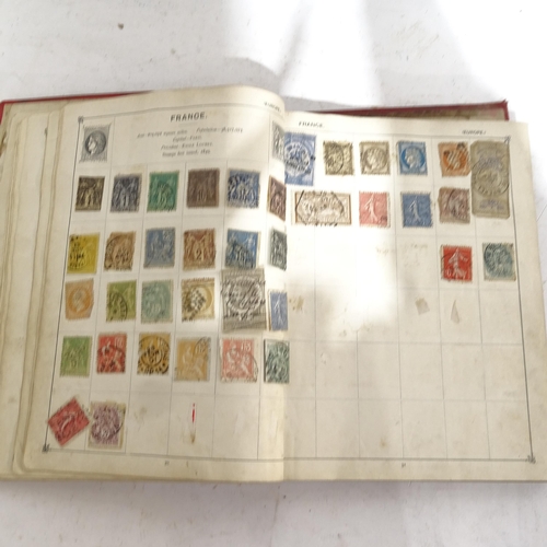 972 - A group of Vintage stamp albums containing various world stamps, including Penny Red and Penny Black... 