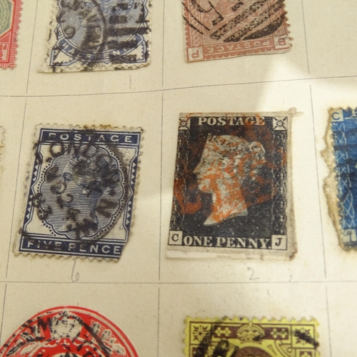 972 - A group of Vintage stamp albums containing various world stamps, including Penny Red and Penny Black... 