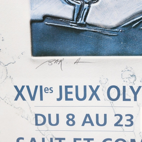 1569 - 1992 Courchevel Winter Olympics poster, Albertville, 65cm x 50cm