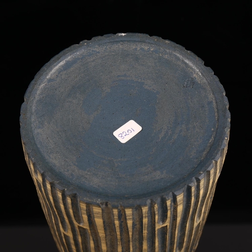 1608 - HEINER HANS KORTING, a Bauhaus Studio pottery vase, Dornburg Pottery, with incised decoration, circa... 