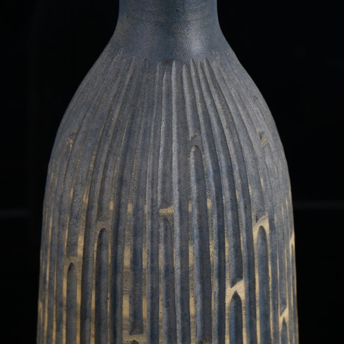 1608 - HEINER HANS KORTING, a Bauhaus Studio pottery vase, Dornburg Pottery, with incised decoration, circa... 