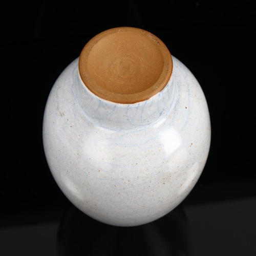 1610 - HEINER HANS KORTING, a Bauhaus Studio ovoid crackle glaze vase, Dornburg pottery, Germany, makers ma... 