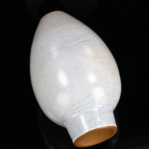 1610 - HEINER HANS KORTING, a Bauhaus Studio ovoid crackle glaze vase, Dornburg pottery, Germany, makers ma... 