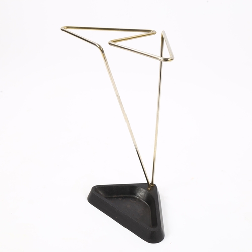 1616 - A German mid-century umbrella stand in the manner of CARL AUBOCK, height 40cm