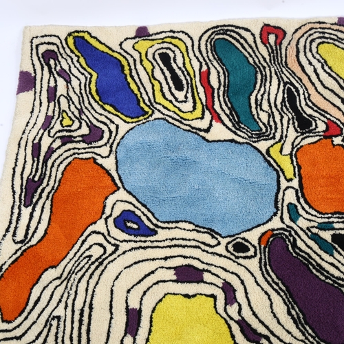 1628 - A 1960/70s abstract design rug, 175 x 148cm.