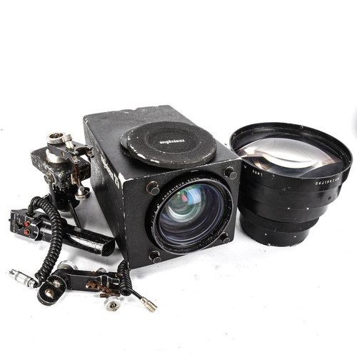 1024 - ANGENIEUX - a large Vintage 25 cinema film camera with Angenieux zoom 10_250mm type 25X10D lens, and... 
