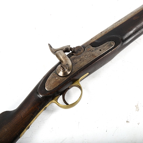 1052 - An Antique percussion rifle