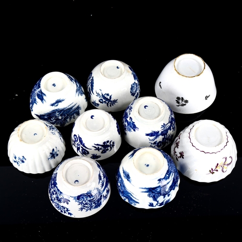 1094 - A group of 18th century porcelain tea bowls (9)