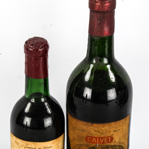 1121 - A bottle of Chateau La Tour Saint-Pierre 1959, Saint Emillion and a half bottle of Chateau De Barbe ... 