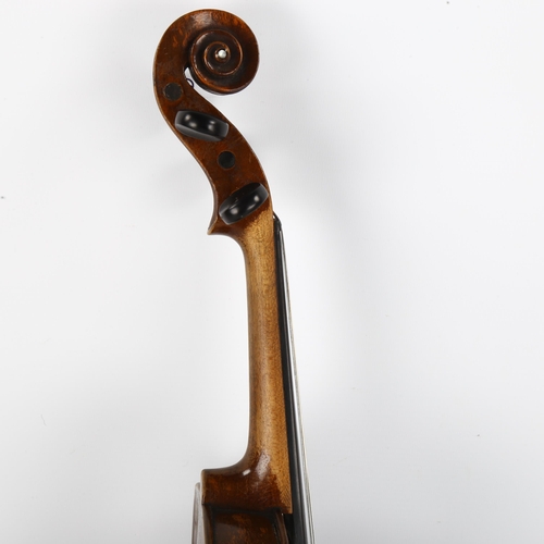 1099 - A full-size violin by Andrew Bennie, dated 1867, recently restored by Academy Violins Lewes, back le... 