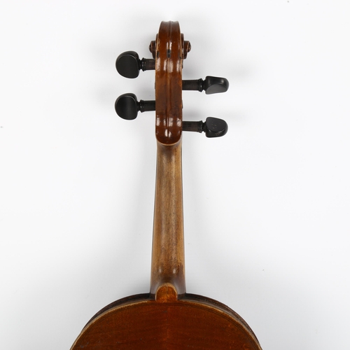 1099 - A full-size violin by Andrew Bennie, dated 1867, recently restored by Academy Violins Lewes, back le... 