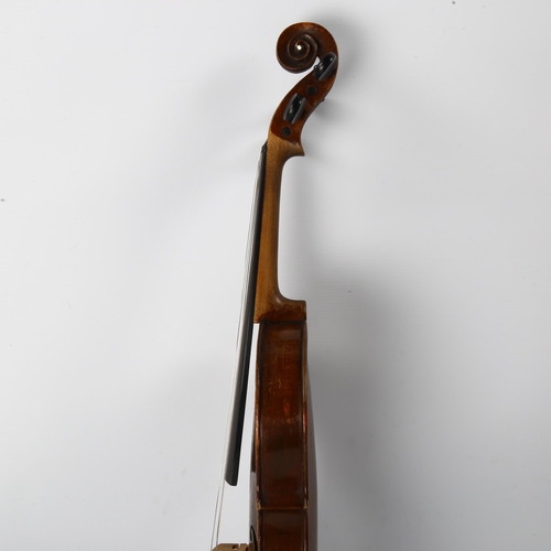 1099 - A full-size violin by Andrew Bennie, dated 1867, recently restored by Academy Violins Lewes, back le... 