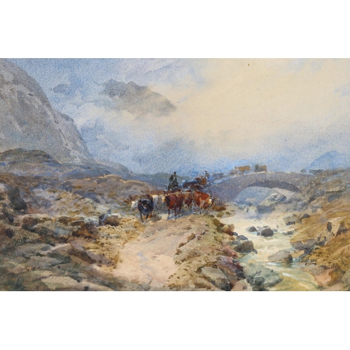 2013 - T M Richardson, watercolour, The Gerry River Perthshire, signed and dated 1851, 18cm x 26cm, framed